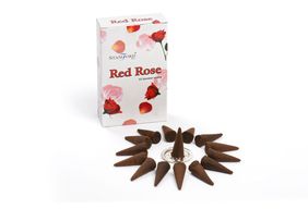 Stamford Premium Rökelsekoner - Röd Ros