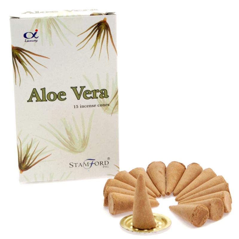 Stamford Premium Rökelsekoner - Aloe Vera