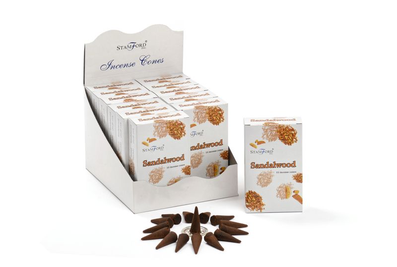 Stamford Premium Rökelsekoner - Sandelträ