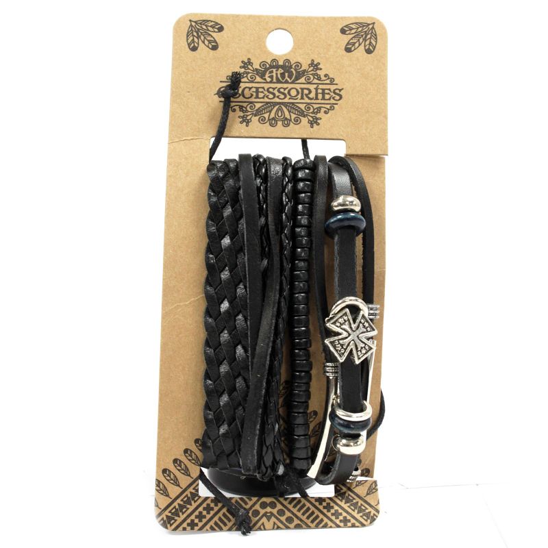Armbandsset för Män - Svart & Macho (blandat)