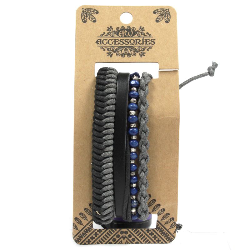 Armbandsset för Män - Svart & Macho (blandat)