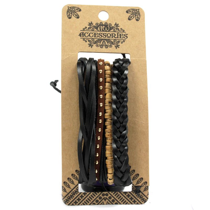 Armbandsset för Män - Svart & Macho (blandat)