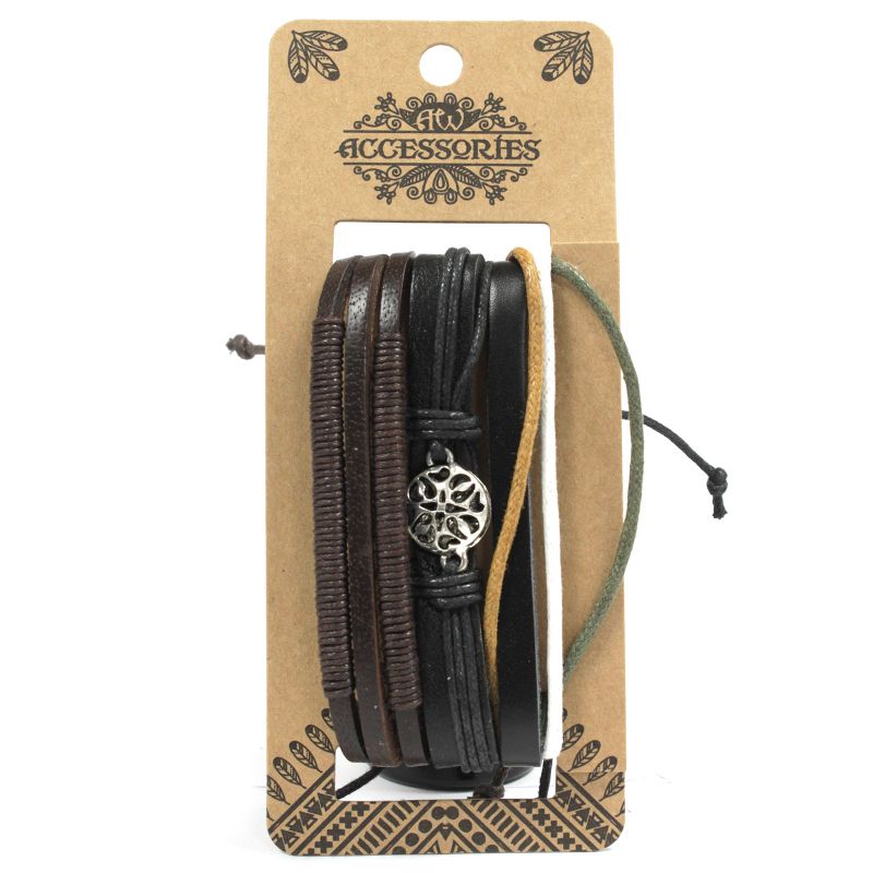Armbandsset för Män - Mörk  & Stilig (blandat)
