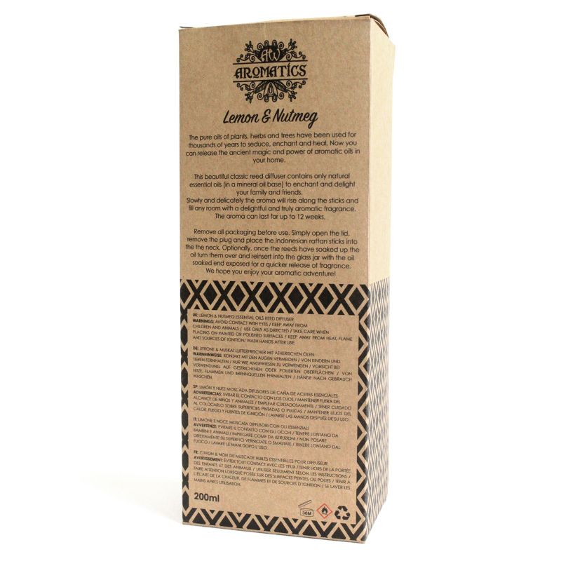 Citron & Muskot Eterisk Olja Rörspridare - 200 ml