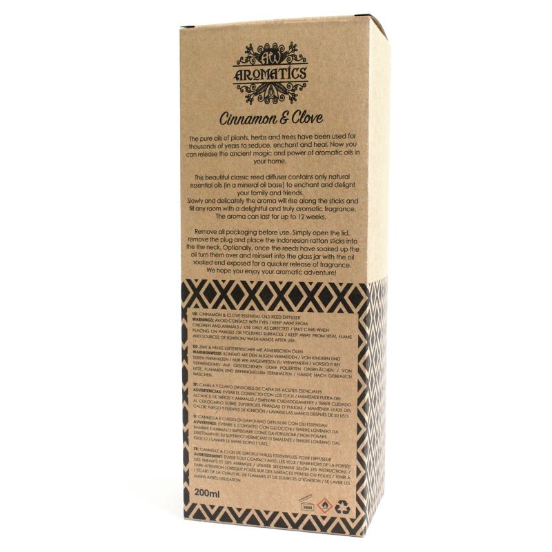 Kanel & Kryddnejlika Eterisk Olja Rörspridare - 200 ml