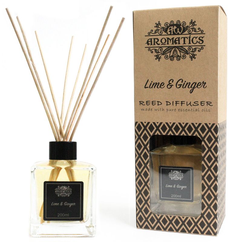 Lime & Ingefära Eterisk Olja Rörspridare - 200 ml