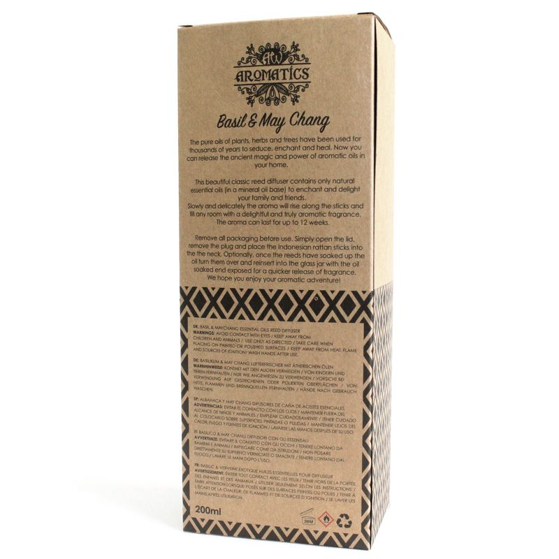 Basilika & Maychang Eterisk Olja Rörspridare - 200 ml