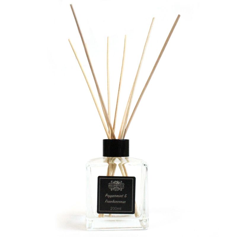 Pepparmynta & Rökelse Eterisk Olja Rörspridare - 200 ml