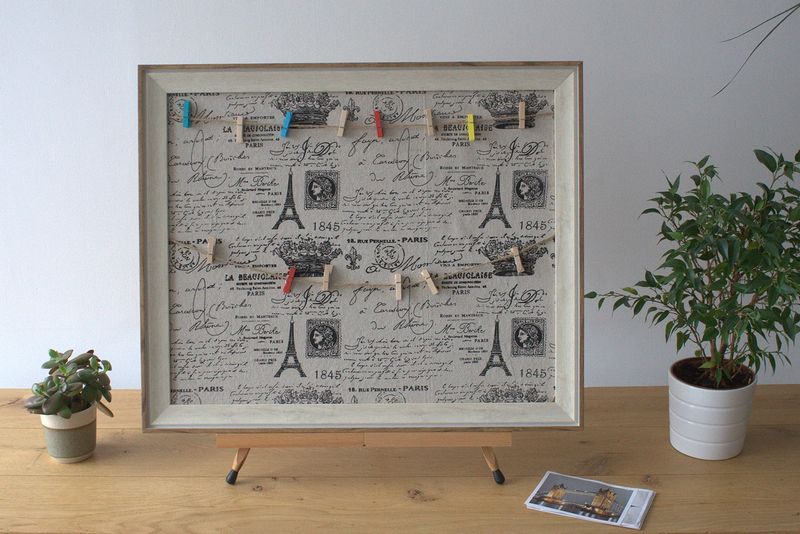 Stor DIY Fotoram med Klämmor - Paris