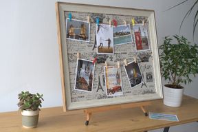 Stor DIY Fotoram med Klämmor - Paris