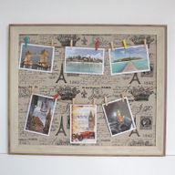 Stor DIY Fotoram med Klämmor - Paris