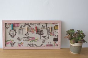 Mini DIY Fotoram med Klämmor - Olika Paris-mönster
