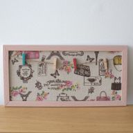 Mini DIY Fotoram med Klämmor - Olika Paris-mönster