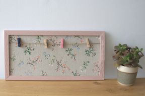 Mini DIY Fotoram med Klämmor - Olika Blommor