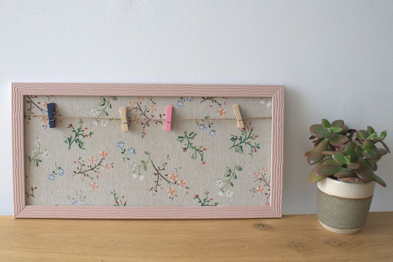 Mini DIY Fotoram med Klämmor - Olika Blommor