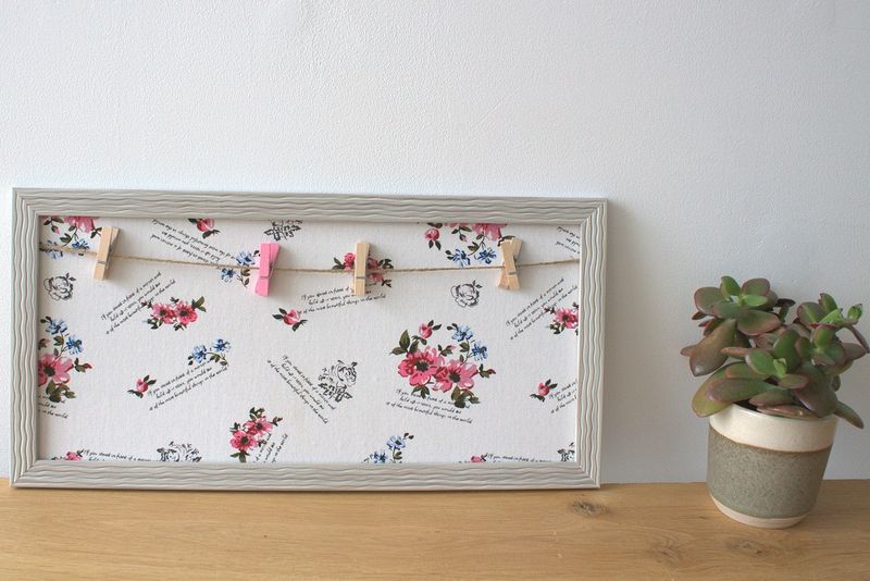 Mini DIY Fotoram med Klämmor - Olika Blommor
