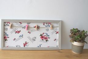 Mini DIY Fotoram med Klämmor - Olika Blommor