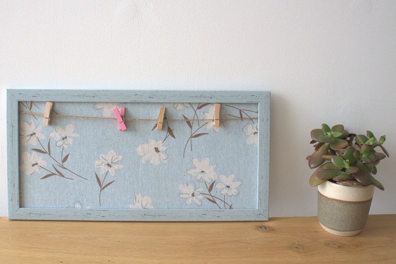 Mini DIY Fotoram med Klämmor - Olika Blommor