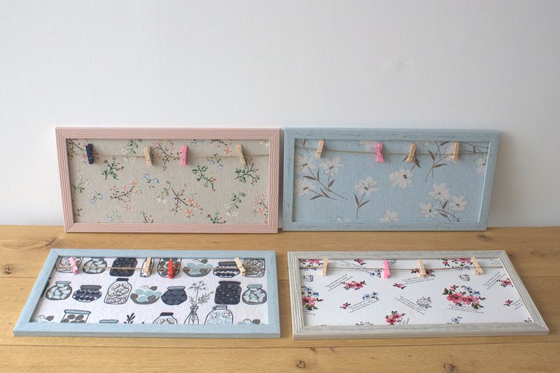 Mini DIY Fotoram med Klämmor - Olika Blommor