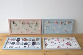 Mini DIY Fotoram med Klämmor - Olika Blommor
