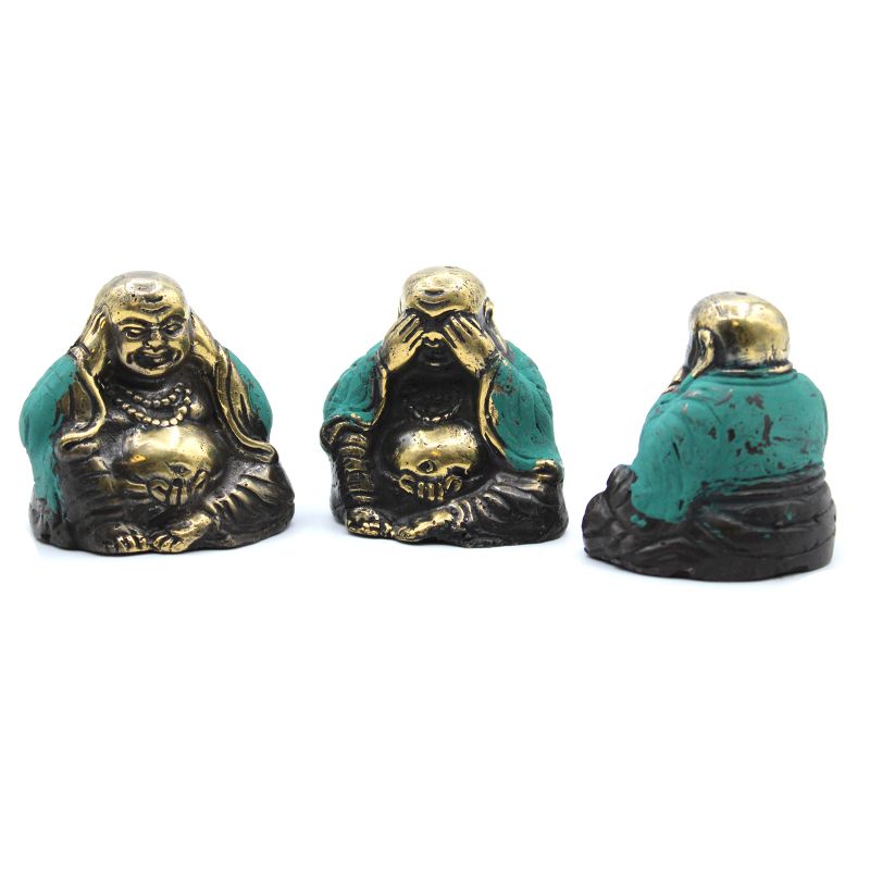 Set med 3 - Se Inget, Höra Inget, Säga Inget Ont - Buddha