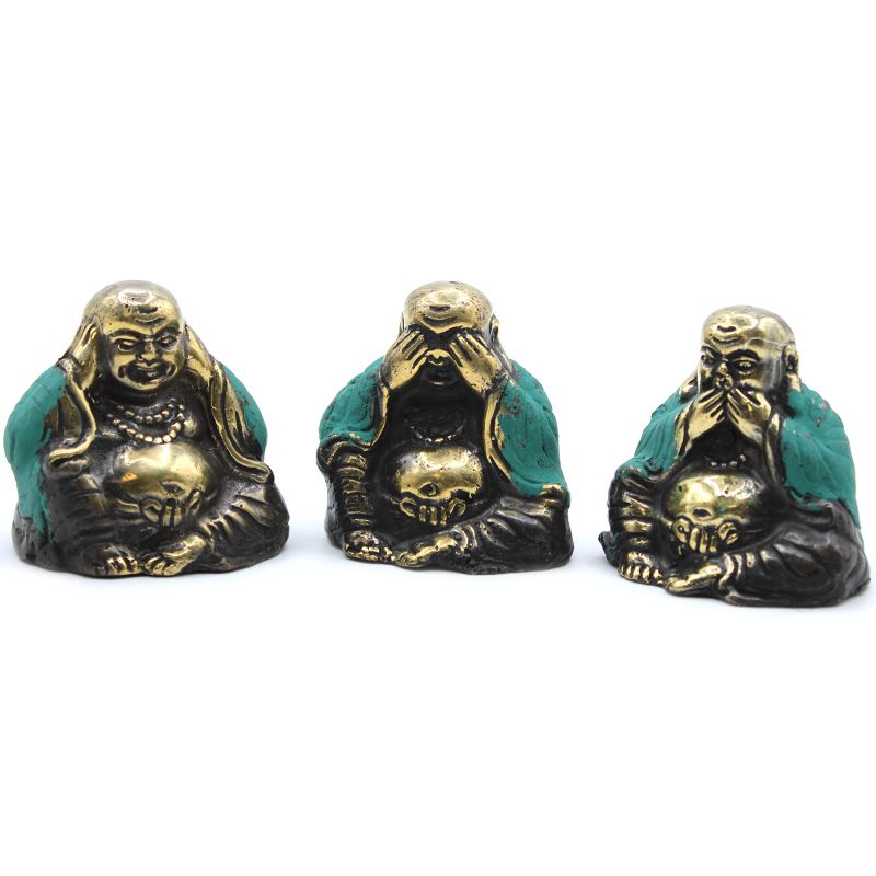Set med 3 - Se Inget, Höra Inget, Säga Inget Ont - Buddha