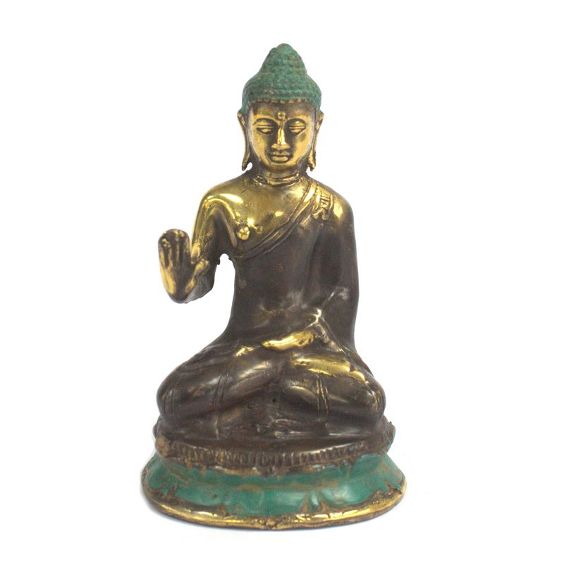 Medelstor Buddha med Handen Uppe