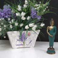 Medelstor Stående Buddha
