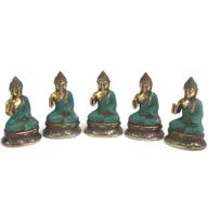 Mini Sittande Buddha med Handen Uppe