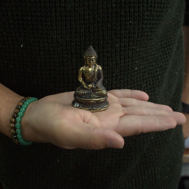 Sittande och Mediterande Mini-Buddha