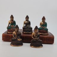 Sittande och Mediterande Mini-Buddha