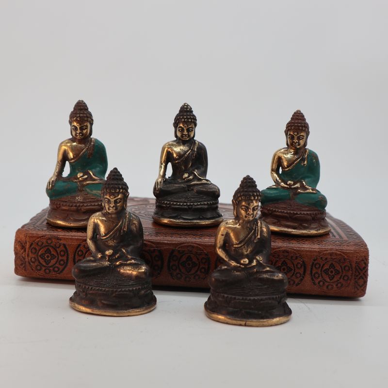 Sittande och Mediterande Mini-Buddha