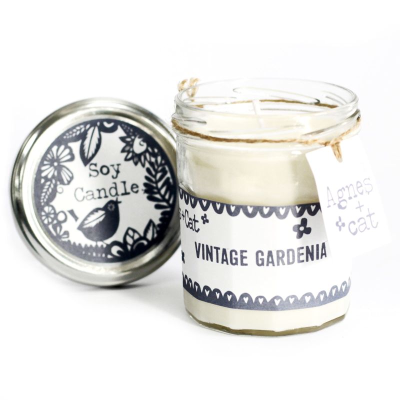 220g Sojavaxljus i Syltburk - Vintage Gardenia