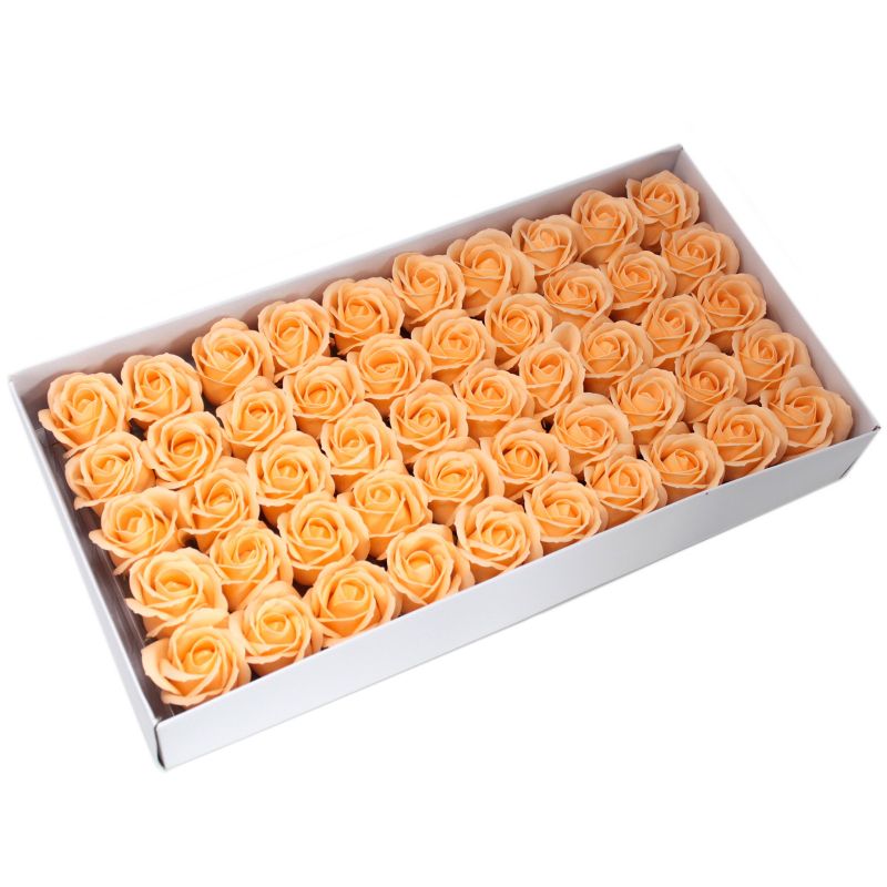 Tvålblommor till Hantverk - Mellanstor Ros - Persika