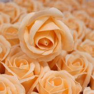 Tvålblommor till Hantverk - Mellanstor Ros - Persika