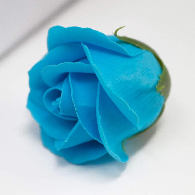 Tvålblommor till Hantverk - Mellanstor Ros - Himmelsblå
