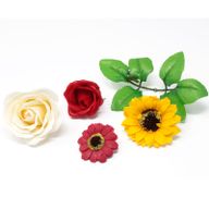 Tvålblommor till Hantverk - Stor Ros - Gul
