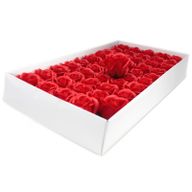 Tvålblommor till Hantverk - Mellanstor Ros - Röd
