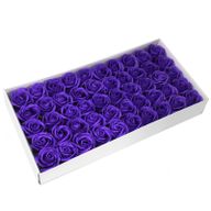 Wholesale Craft Soap Flowers - Med Rose - Violet