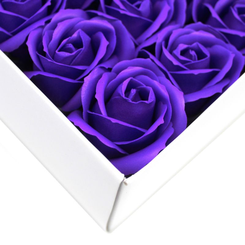 Tvålblommor till Hantverk - Mellanstor Ros - Violett