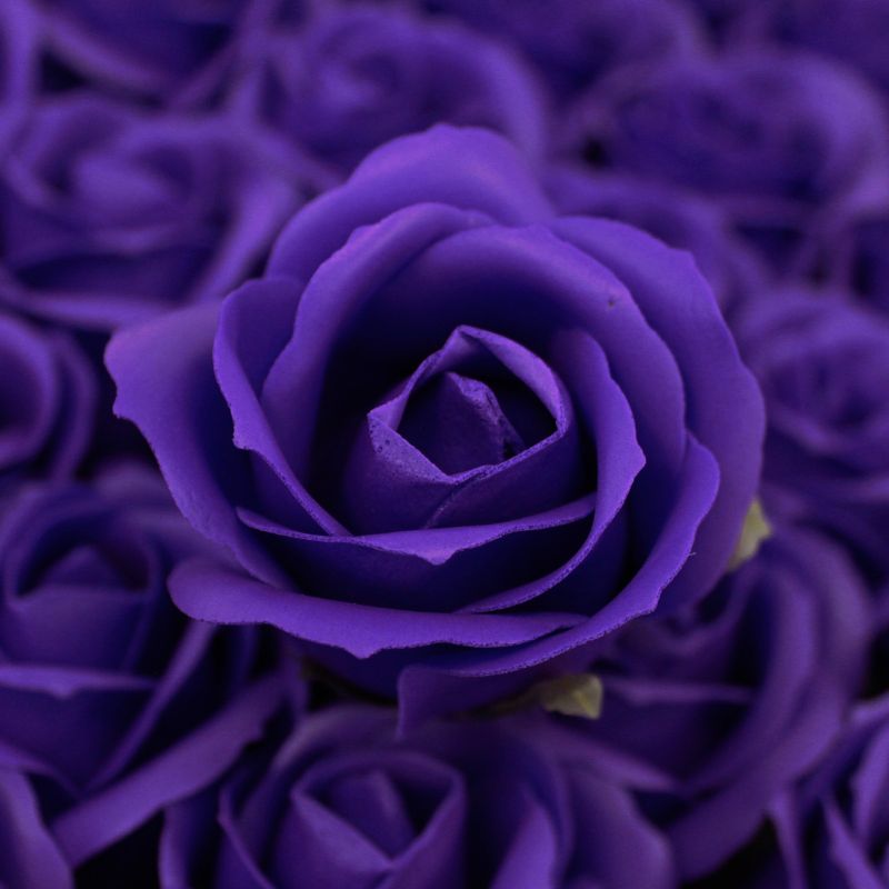 Bulk Craft Soap Flowers - Med Rose - Violet supplier