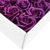 Tvålblommor till Hantverk - Mellanstor Ros - Mörk Violett