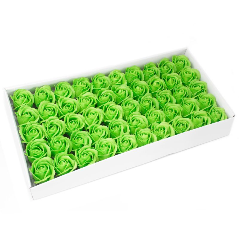 Tvålblommor till Hantverk - Mellanstor Ros - Grön