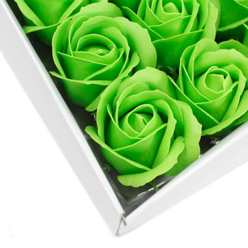 Tvålblommor till Hantverk - Mellanstor Ros - Grön