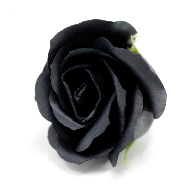Tvålblommor till Hantverk - Mellanstor Ros - Svart