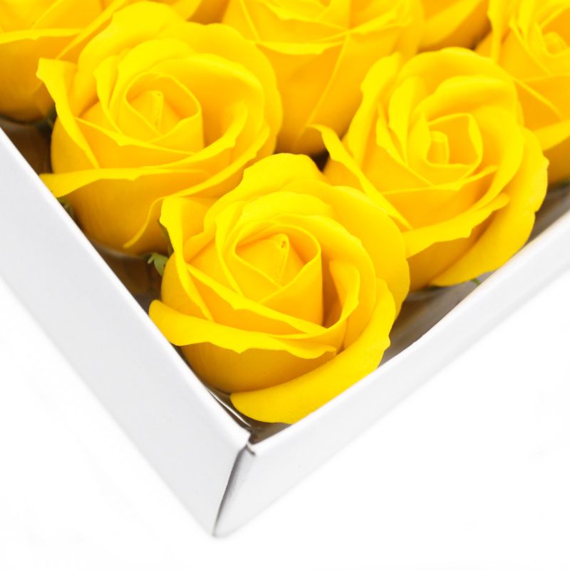Tvålblommor till Hantverk - Mellanstor Ros - Gul