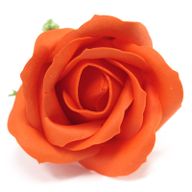 Tvålblommor till Hantverk - Mellanstor Ros - Mörk Orange