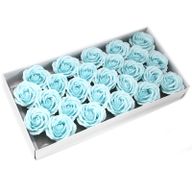 Tvålblommor till Hantverk - Stor Ros - Baby Blå