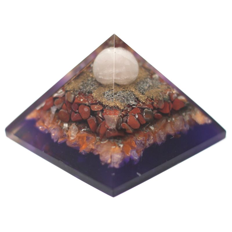 Pyramid av Orgonit 70cm - Påfågel