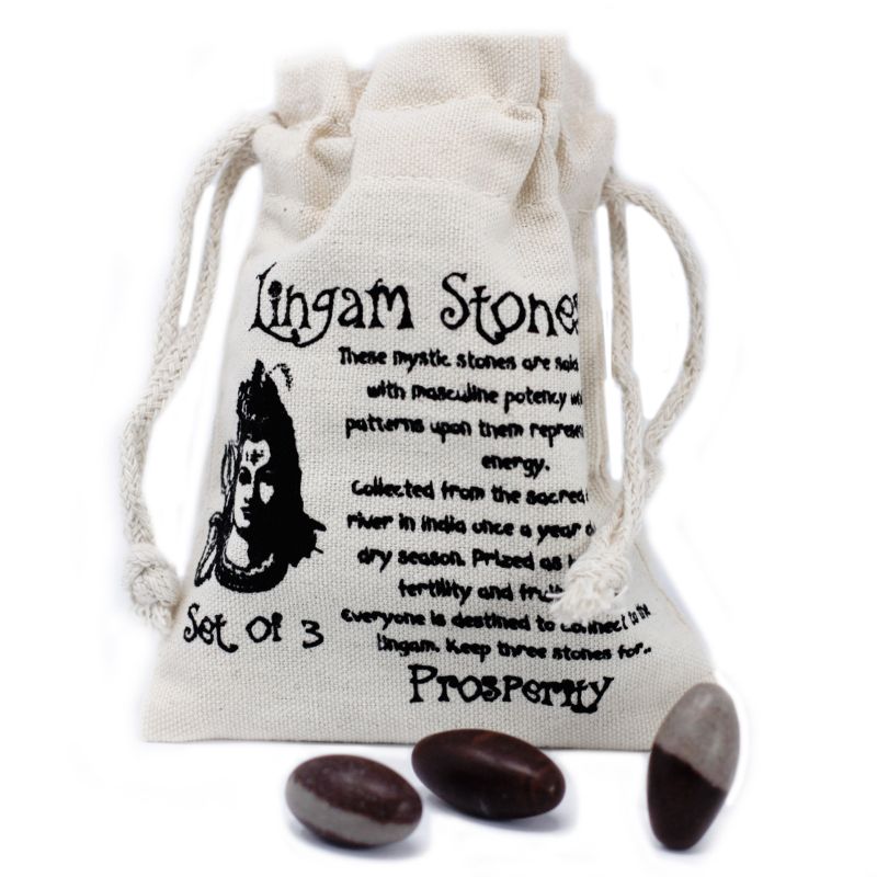 2.54cm Shiva Lingam - 3 Stenar